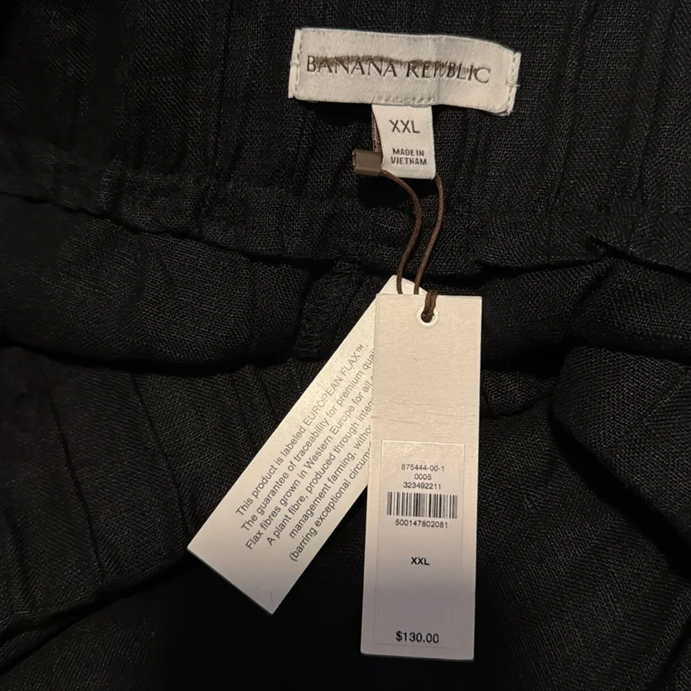 NWT! Banana Republic Black Linen Culotte - Multiple 🕰️